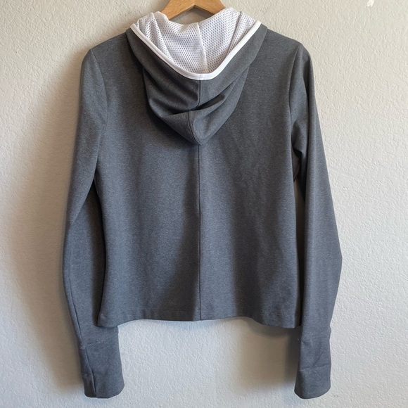 Champion Elite Gray Long Sleeve Lightweight Zip Front Jacket Size Medium - Picture 2 of 4